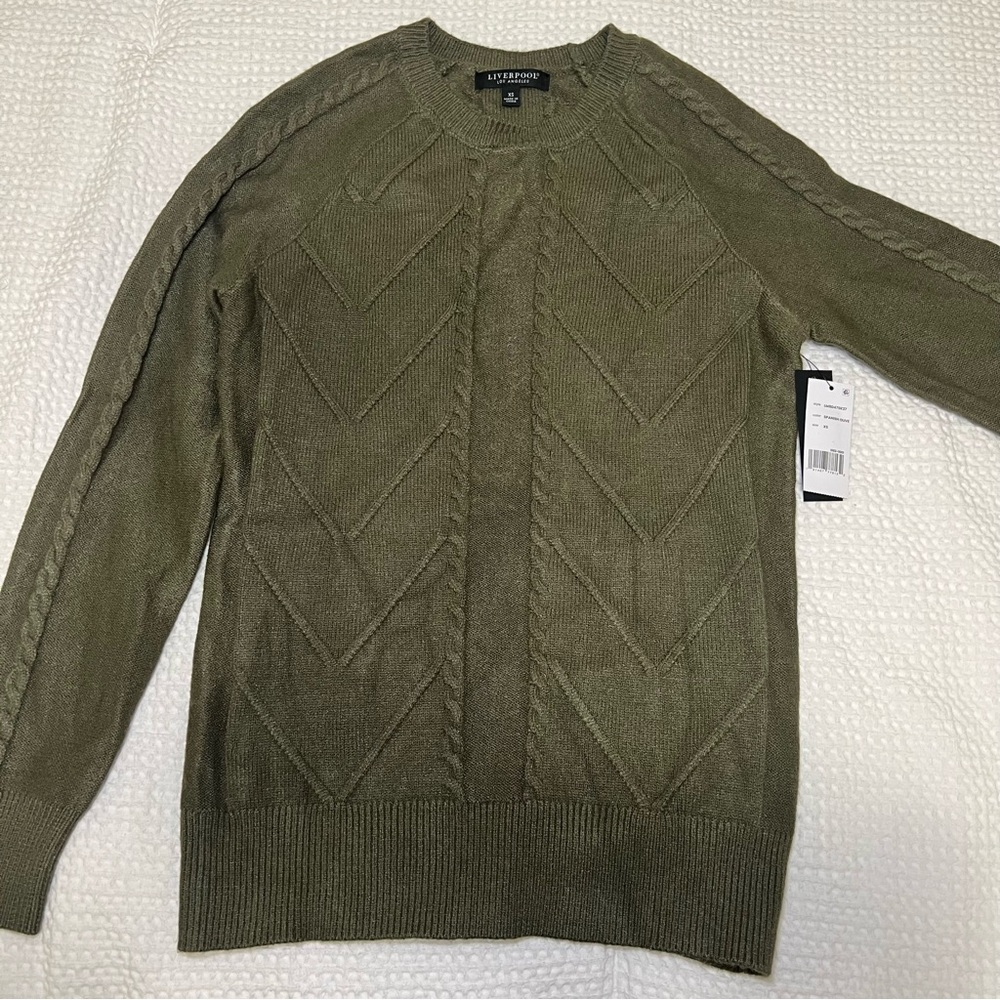 NEW Olive Knit Sweater